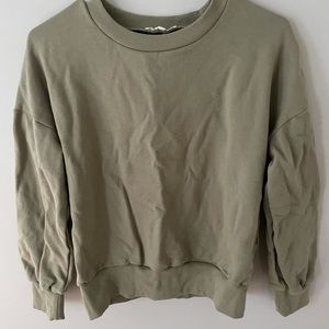 Sage colored sweatshirt